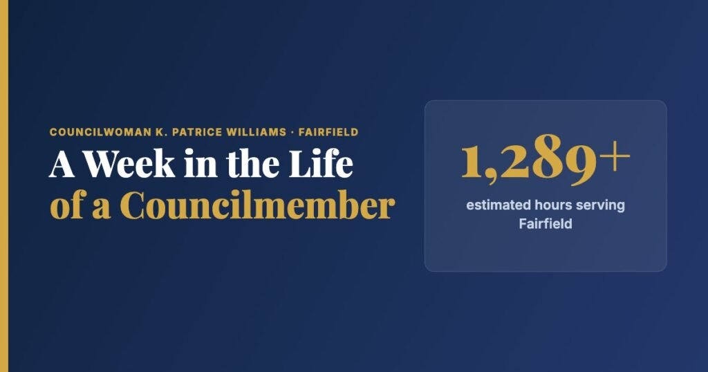 A Week in the Life of a Fairfield City Councilmember